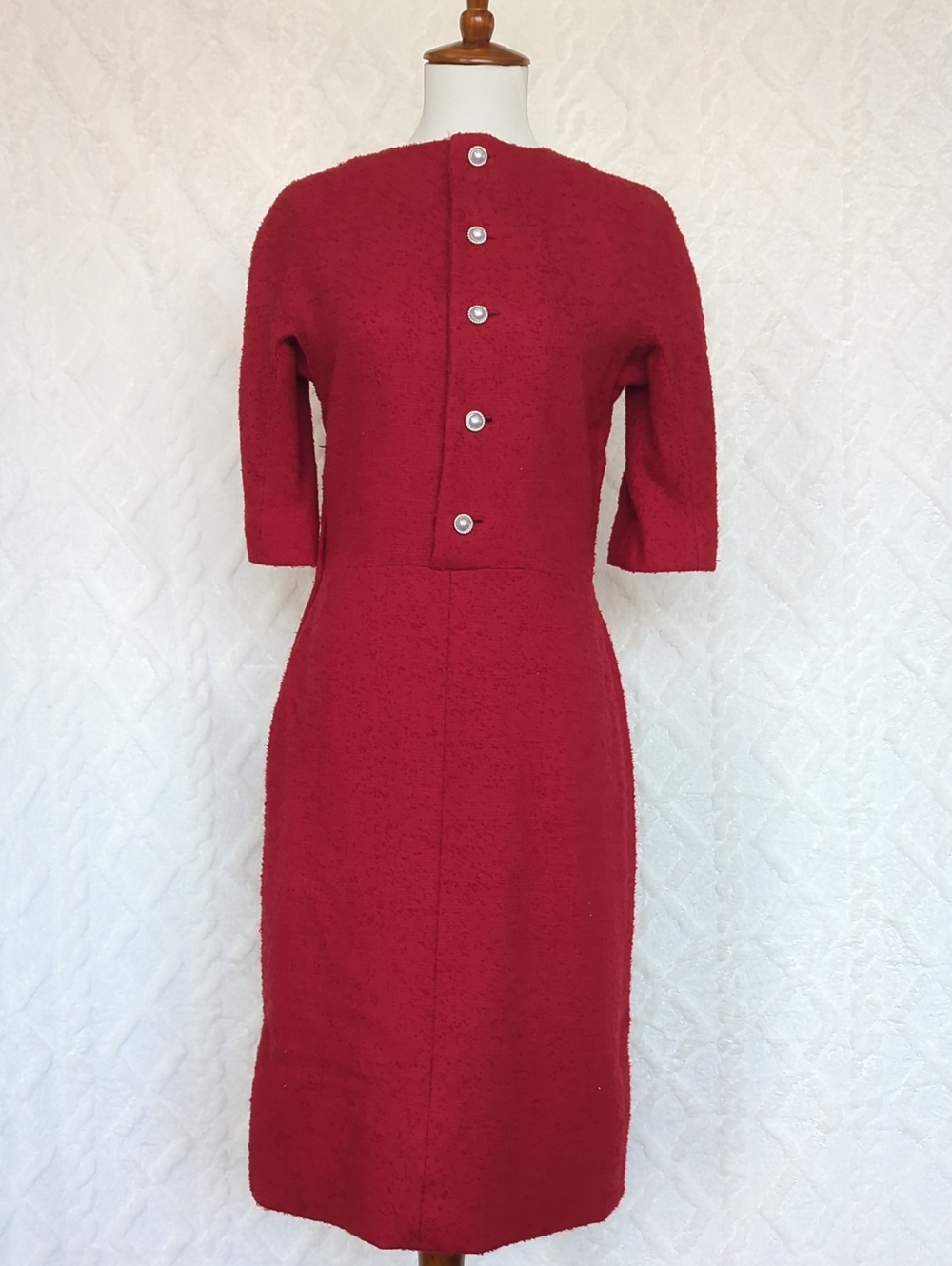 Vintage Red Sheath Dress - Women's